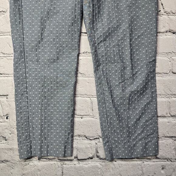 Ann Taylor Curvy Cotton Blend Small Diamond Print Cropped Pants Size 6 - Picture 4 of 11